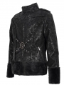 Black Gothic Punk Do Old Style Daily Wear Short Jacket for Men