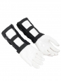 Black Gothic Steampunk Eyelet Wrist Gloves for Men