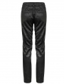 Black Vintage Gothic Jacquard Party Long Straight Fit Pants for Men