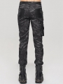 Black Men's Gothic Punk Do Old Style Long Trousers