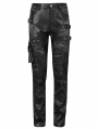 Black Men's Gothic Punk Do Old Style Long Trousers