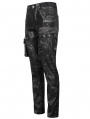 Black Men's Gothic Punk Do Old Style Long Trousers