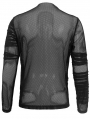 Black Gothic Punk Transparent Net Long Sleeve T-Shirt for Men
