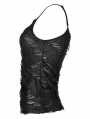 Black Gothic Daily Wear Sexy Hole Camisoles for Women