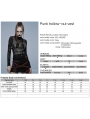 Gray Gothic Punk Hollow-out Vest for Women