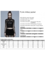 Black Gothic Punk Mesh Bat Short Jacket for Women