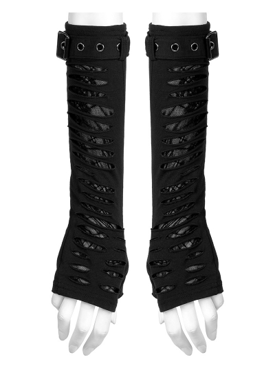 Black Gothic Punk Spider Gloves