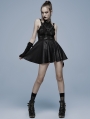 Black Gothic Punk Sexy Spider Web Short Dress