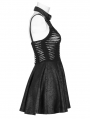 Black Gothic Punk Sexy Spider Web Short Dress