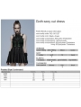 Black and Green Gothic Punk Sexy Spider Web Short Dress