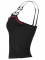 Black and Red Gothic Daily Wear Bat Camisoles for Women