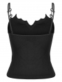 Black and Red Gothic Daily Wear Bat Camisoles for Women