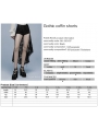 Black Gothic Skirt Shorts for Women