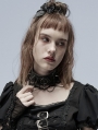 Black Gothic Punk Lolita Choker Collar for Women