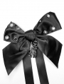 Black Gothic Cute Punk Bow Headware