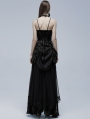 Black Gothic Velvet Bat Long Prom Party Dress