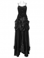 Black Gothic Velvet Bat Long Prom Party Dress