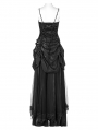 Black Gothic Velvet Bat Long Prom Party Dress