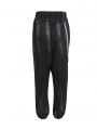 Black Gothic Punk Street Fashion Chain Loose Long Cargo Pants for Women