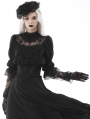 Black Gothic Noble Embroidered Underbust Corset Waistband for Women