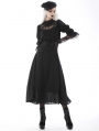 Black Gothic Noble Embroidered Underbust Corset Waistband for Women
