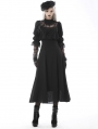 Black Elegant Gothic Lace Angel Wings Long Sleeve Maxi Dress