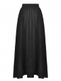 Black Gothic Vintage Elegant Frilly Chiffon Long Skirt