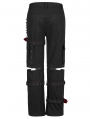 Black Gothic Punk Zipper Fashion Detachable Trousers for Men