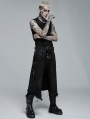 Black Gothic Punk Rock Skirt for Men