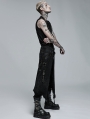 Black Gothic Punk Rock Skirt for Men