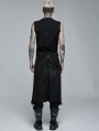 Black Gothic Punk Rock Skirt for Men