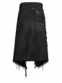 Black Gothic Punk Rock Skirt for Men
