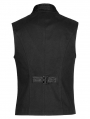 Black Vintage Gothic Noble Style Jacquard Vest for Men