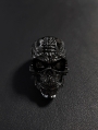 Black Gothic Punk Retro Skull Ring