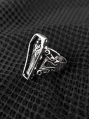 Dark Gothic Punk Baroque Vampire Skull Coffin Ring