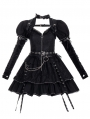 Imperial Song Black Gothic Lolita JSK Dress with Detachable Sleeves