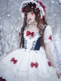 Snow White Short Puff Sleeve Sweet Lolita OP Dress