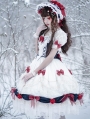 Snow White Short Puff Sleeve Sweet Lolita OP Dress