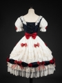 Snow White Short Puff Sleeve Sweet Lolita OP Dress