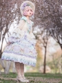 Rainbow Bubble Long Layered Sleeve Macaron Sweet Lolita OP Dress