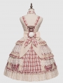 Miss Rabbit Red Plaid Sweet and Elegant Classic Lolita JSK Dress