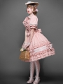 Bow Short Puff Sleeve Daily Wear Sweet Lolita OP Dress