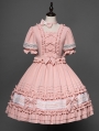 Bow Short Puff Sleeve Daily Wear Sweet Lolita OP Dress