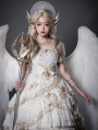 Astoria White and Gold Tea Party Classic Lolita JSK Dress