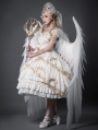 Astoria White and Gold Tea Party Classic Lolita JSK Dress