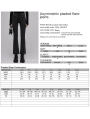 Black Gothic Punk Asymmetric Placket Daily Wear Flare Jeans for Women