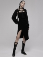 Black Gothic Punk Ragged Long Sleeve Knitted Bolero Jacket for Women
