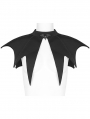 Black Gothic Dark Bat Wing Collar for Women