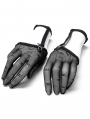 Black Gothic Gauze Gloves with Elastic Loop Belt