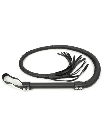 Black Sexy Gothic Tassels Costumes Leather Whip
